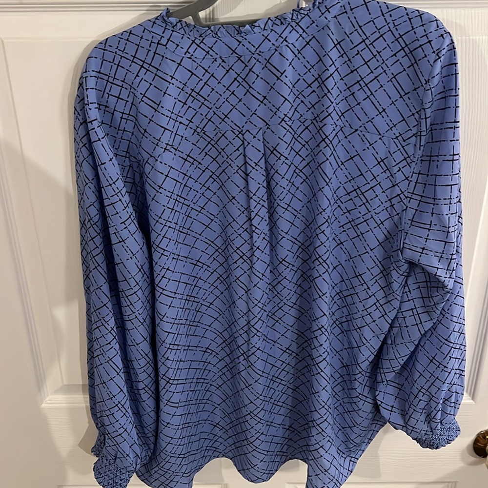 Blue Patterned Top - Picture 4 of 7